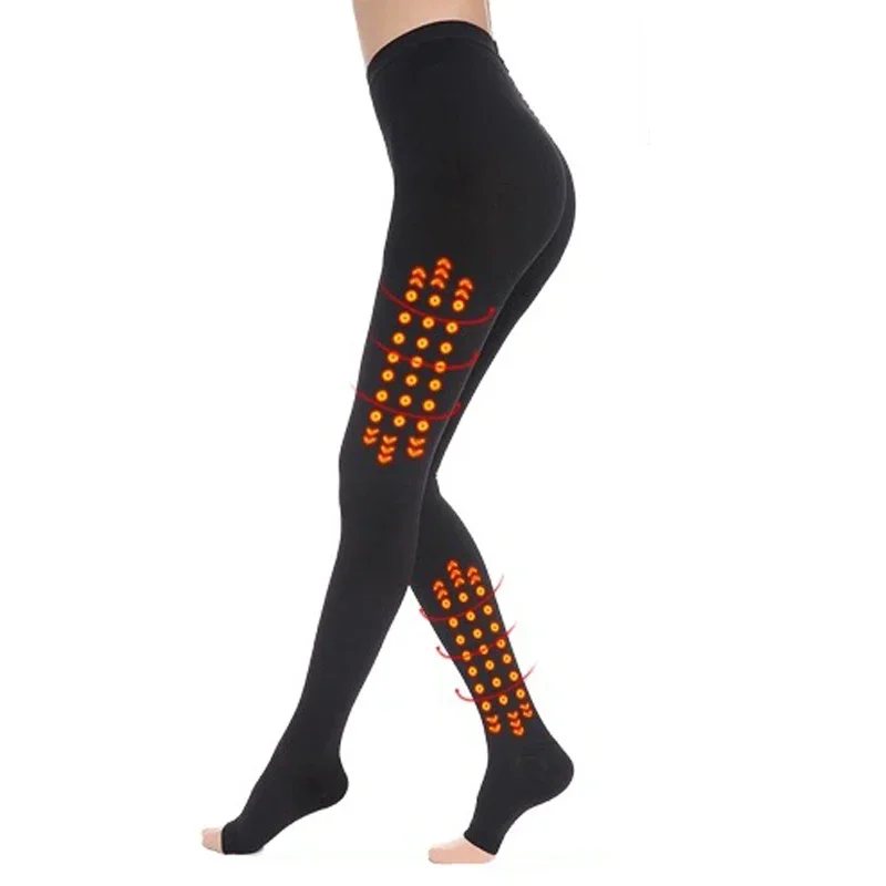 

Медицинские компрессионные чулки 34-46 мм рт. ст., женские колготки с открытым носком для варикозного расширения вен, женские носки