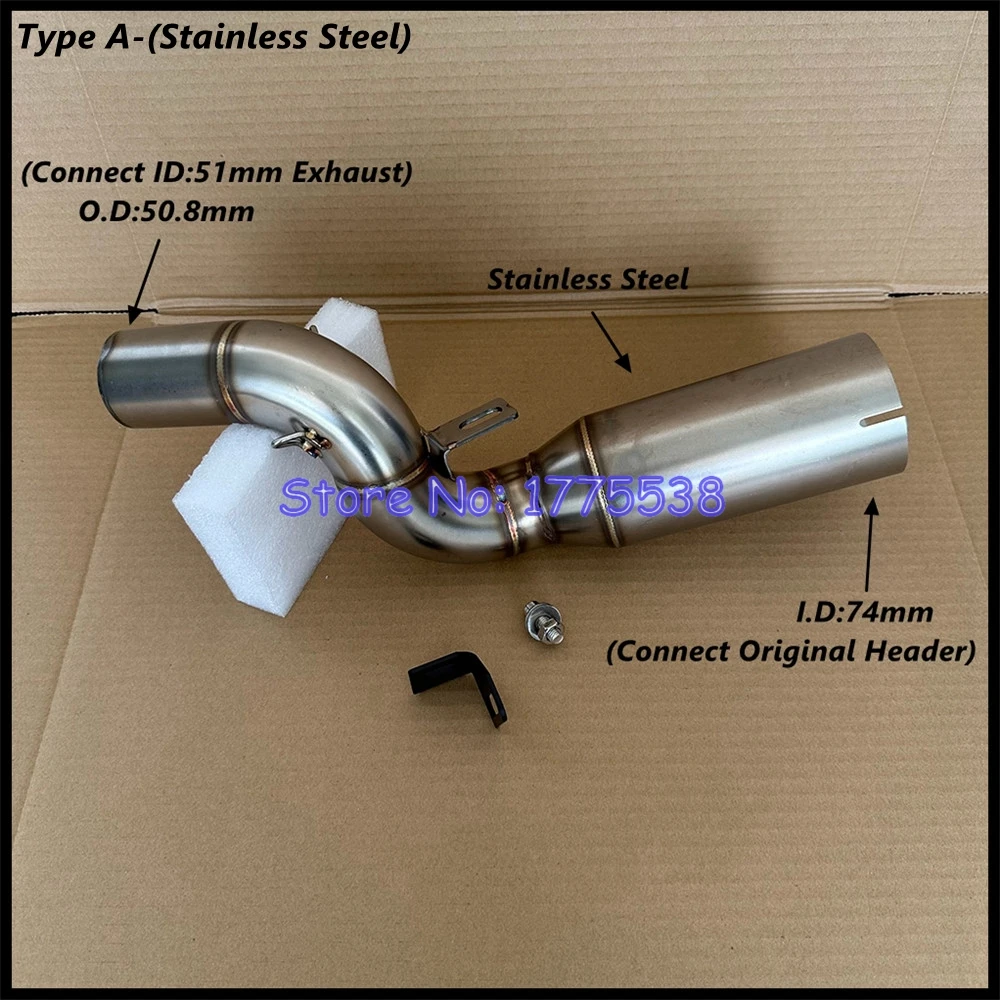 For KTM 390 Adventure 390 Adventure R 390 Adventure X 2025-2026 Motorcycle Exhaust Mid Pipe Connet 51mm Exhaust Original Header image 3