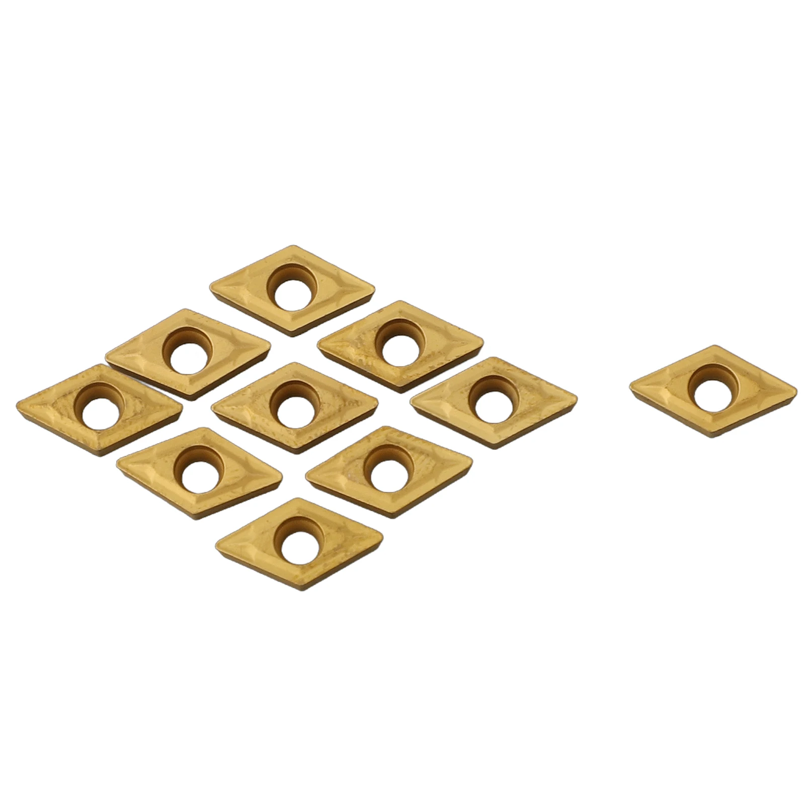 

10pcs/kit DCMT070204 US735 DCMT21.51 Blade Carbide PVD Coating For Lathe Turning For Processing Steel Parts New