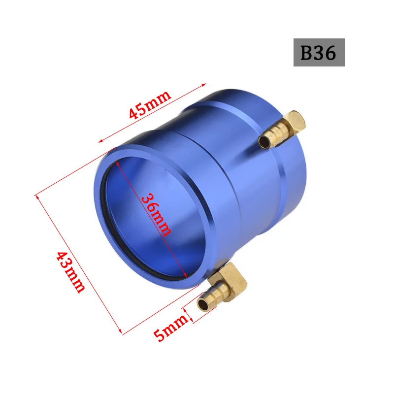 RC Boot Goede Kwaliteit Aluminium CNC Marine Motor Waterkoeling Jas voor RC Boot B20/B36/B40 ID 20/36/40mm Borstelloze Motor