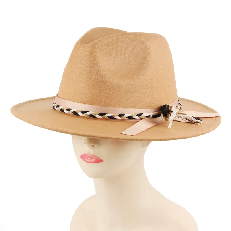 Woolen Felt-like Fedora Hat, Fashionable And British Style Jazz Hat In Multiple Colors, Made Of Polyester And Cotton