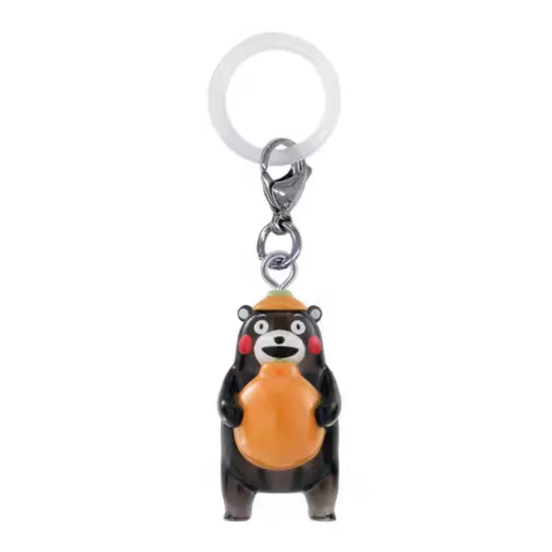 Bandai Key Chain Kumamon Shaped Gashapon Toy Cute Bear Pendant Bag Charm Fashion Backpack Hanging Ornament Daily Accessory
