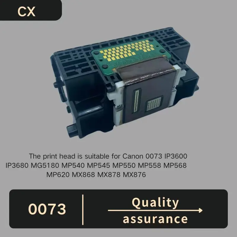 The print head is suitable for Canon IP3600 IP3680 MG5180 MP540 MP545 MP550 MP558 MP568 MP620 MX868 MX878 MX876