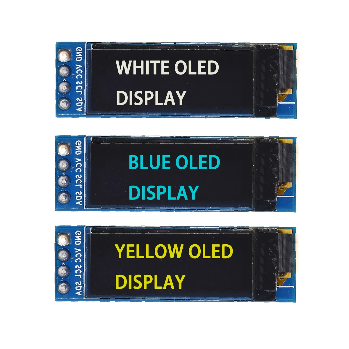 OLED LCD LED 디스플레이 모듈, 아두이노 ROHS 인증, 0.91 인치 OLED 모듈, 화이트, 블루 OLED, 128x32, 0.91 인치 IIC 통신