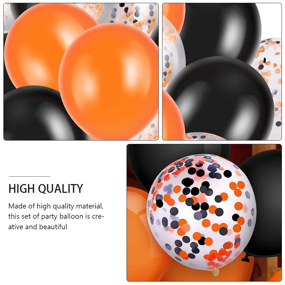 

15 Pcs Party Decoration Balloons Outdoor Adornment Round Fun Atmosphere Emulsion Halloween Boy Birthday Strong Holiday