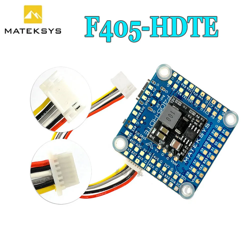 

MATEK F405-HDTE F4 Flight Controller STM32F405 Built-in Dual BEC Baro OSD Blackbox For DJI Or Analog VTX FPV RC Freestyle Drone