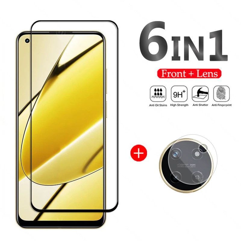 

For Realme 11 Glass Screen Protector Film Glass For Realme 11 5G Tempered Glass Full Glue Lens Camera Film Realme 11 5G Glass