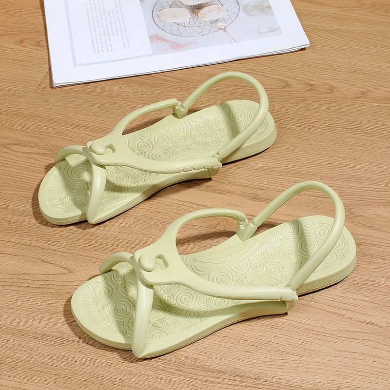 Portable Casual Slip-On Shoes for Women Traveling Folding Home Use Comfortable Breathable Anti-Odor EVA Flat Heel Couple's Sa...