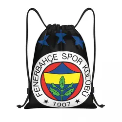 ANNLIN Men's Fenerbahce Portable Drawstring Bags Backpack Storage Bags Outdoor Sports Traveling Gym Yoga