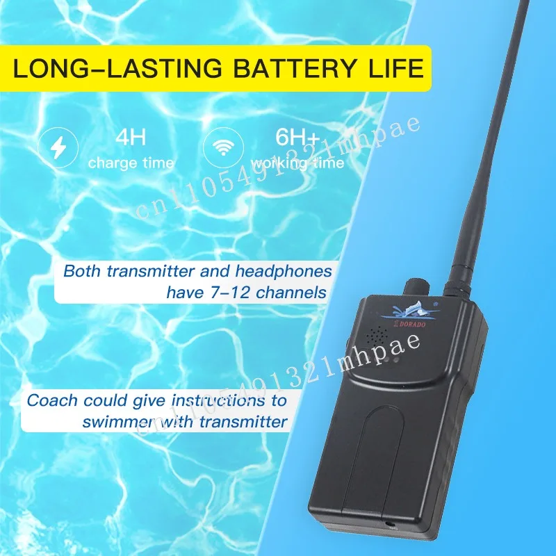H900 FM Coach اتصال داخلي لاسلكي في الوقت الحقيقي مدرب السباحة تحت الماء اتصالات الرياضات المائية