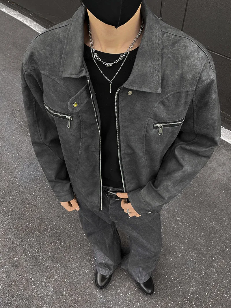 

Мужская куртка-бомбер в американском ретро-стиле из искусственной кожи, демисезонная, ветрозащитная, повседневная, с длинными рукавами...