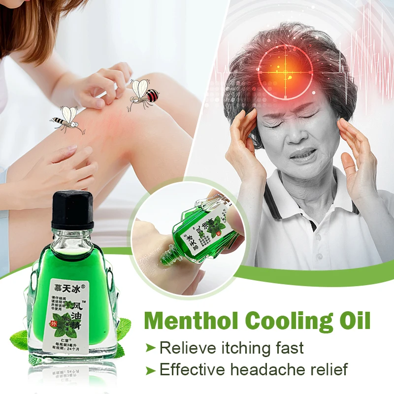 ZB Fengyoujing Pure Essential Mint Oil Tiger Balm Refreshing Liquid Repel Mosquitoes And Relieve Itching Headache Dizziness Cure