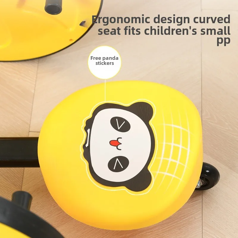 Equipo de entrenamiento sensorial para niños, patinete de 3 ruedas con manivela manual, triciclo giratorio 360, juguete para guardería, escuela, guardería