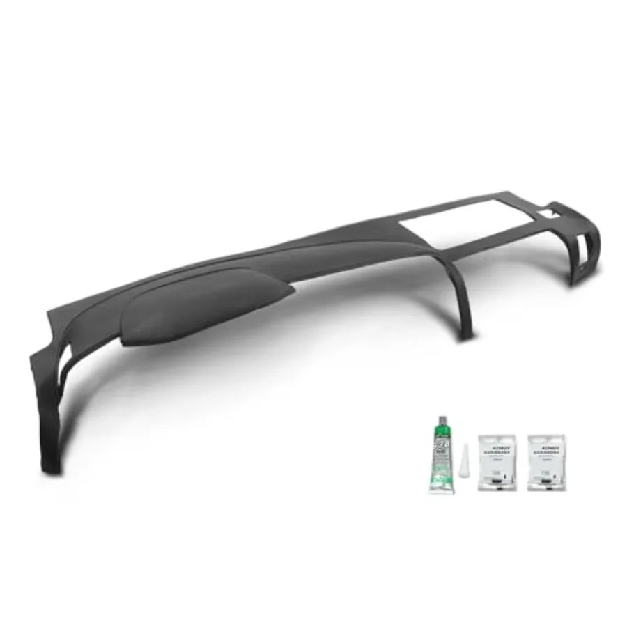

Dash Cover Dashboard Compatible with Chevy Silverado GMC Sierra 20072013 Fit Dual Glovebox Style Dashes Only Black for Vehicle