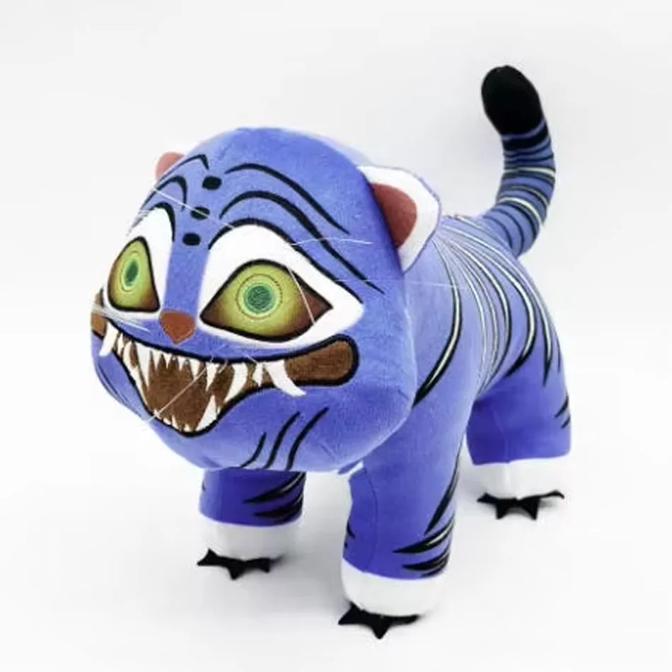 202 Anime Kpop Demonen Jagers Pluche Leuke Paarse Tijger Zwarte Hoed Ekster Met 3 Ogen Monster Hunt Girl Groep Gevuld voor Fans Geschenken