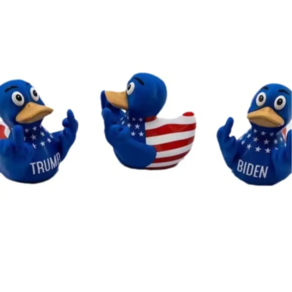 2024 Trump Biden Middle Finger Duck Fun Personality Bedroom Ornament Funny Desktop Decor