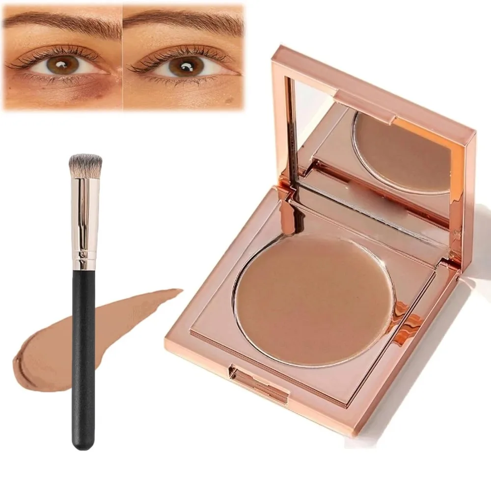 Wasserdichter farbiger Ton CC Undereye Corrector Feuchtigkeitsspendender, langanhaltender Augen-Concealer, deckt Augenringe ab, Kosmetik