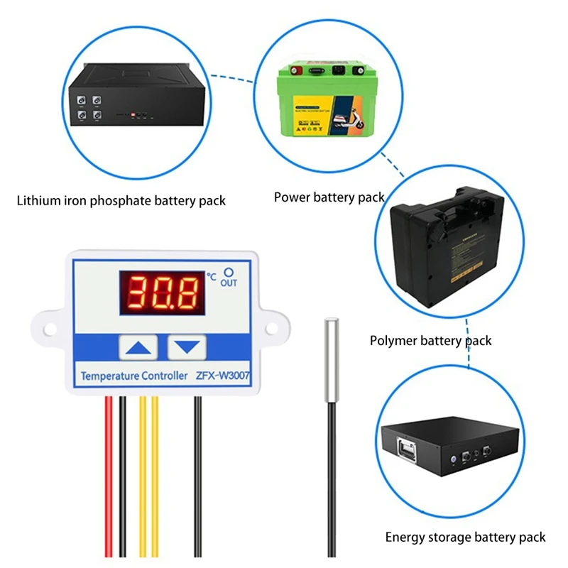 ZFX-W3007 디지털 온도 컨트롤러 품질 열 조절기 열전대 온도조절기, LCD 디스플레이, 220V, 10A