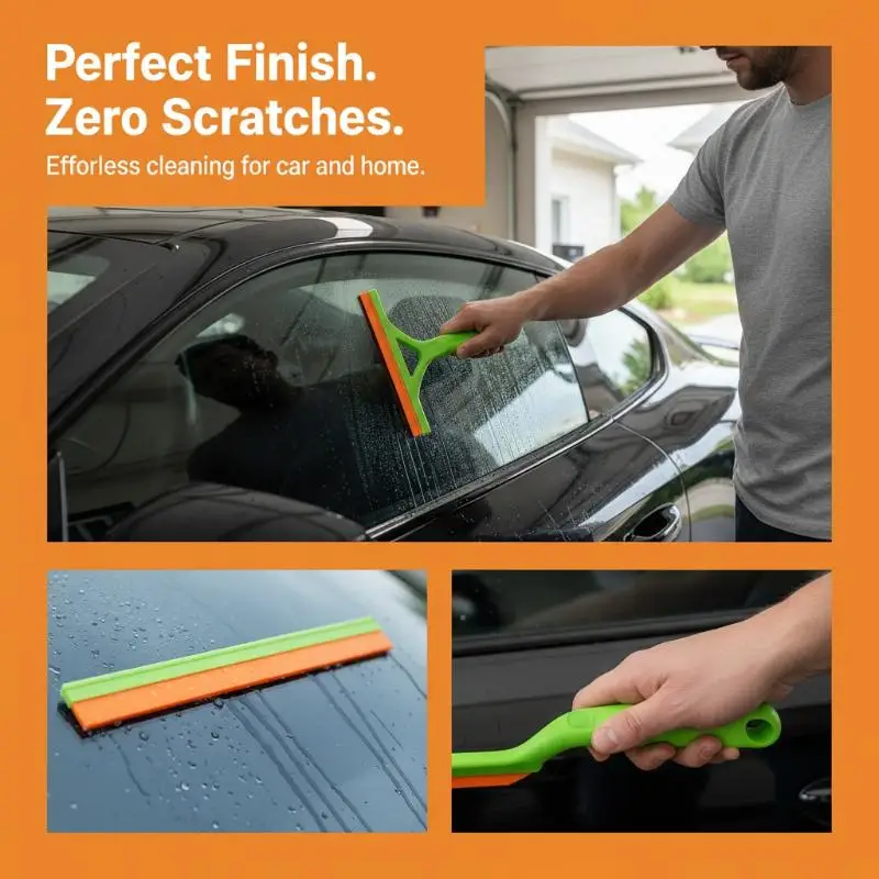Soft Silicone Water Blade for Scratch-Free Car Wrap Drying Squeegee Tools