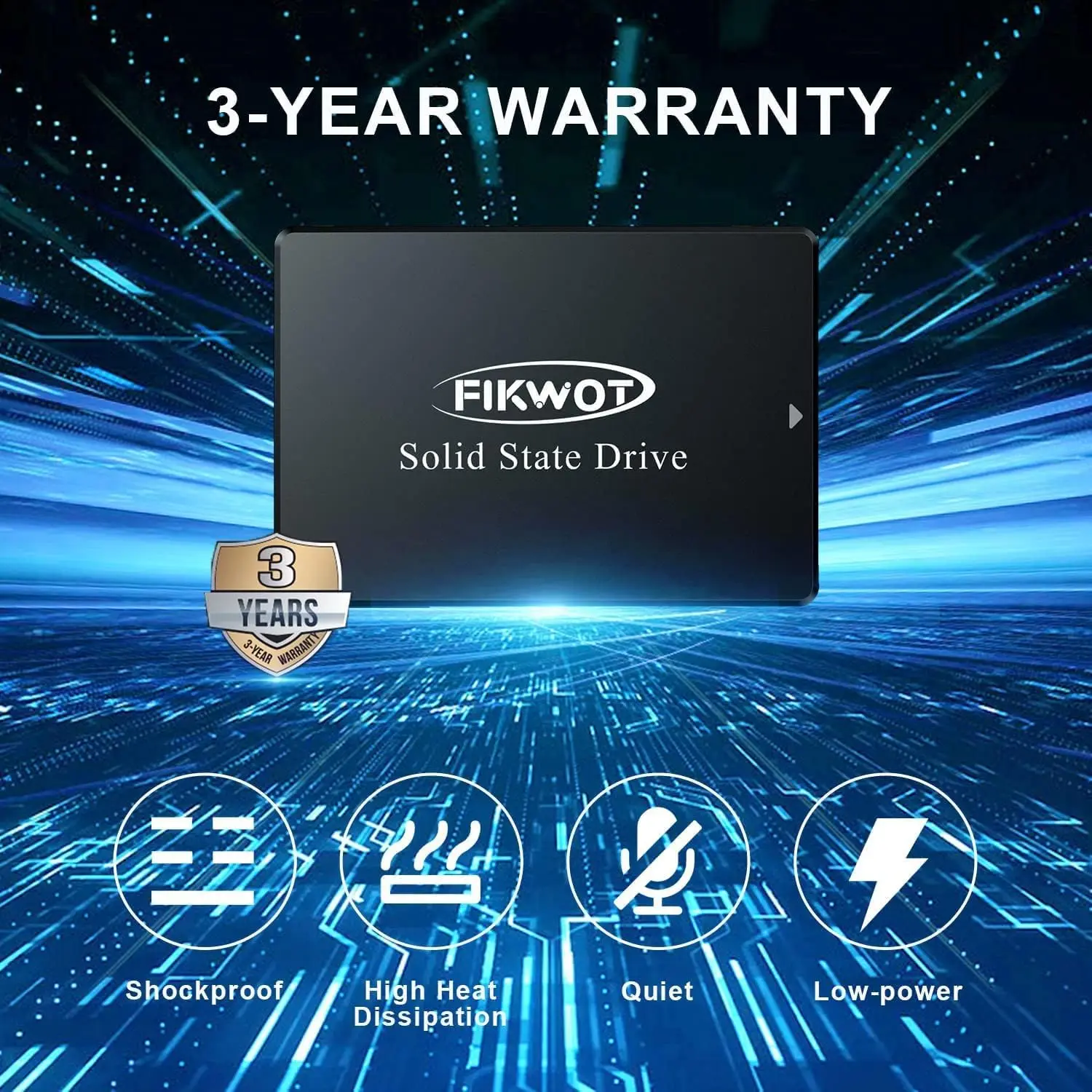 Fikwot FS810 2,5 "SATA3 SSD 128 ГБ 256 ГБ 1 ТБ 2 ТБ 6 Гбит/с 550 МБ/с 3D NAND Flash 4x HDD Внутренний твердотельный накопитель для ноутбука и настольного компьютера