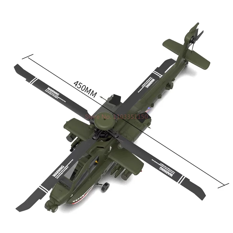 YXZNRC F11 AH-64D Apache 1:32 uzbrojony helikopter zdalnie sterowany 3D odwrócony 6-kanałowy model lotniczy symulacja zabawka na zewnątrz