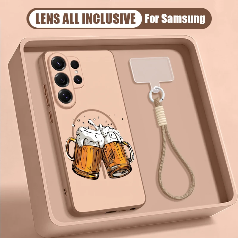 Colorful Buttons Blocks Print Case For Samsung S26 S25 Ultra S24 S23 FE S22 A17 A37 A54 A55 A56 A57 5G Magnetic Matte Cover