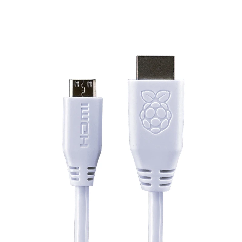 Raspberry Mini-Cable HDMI a HDMI estándar, Cable oficial de 1m para Raspberry Pi Zero / Zero W /Zero WH / Zero 2 W