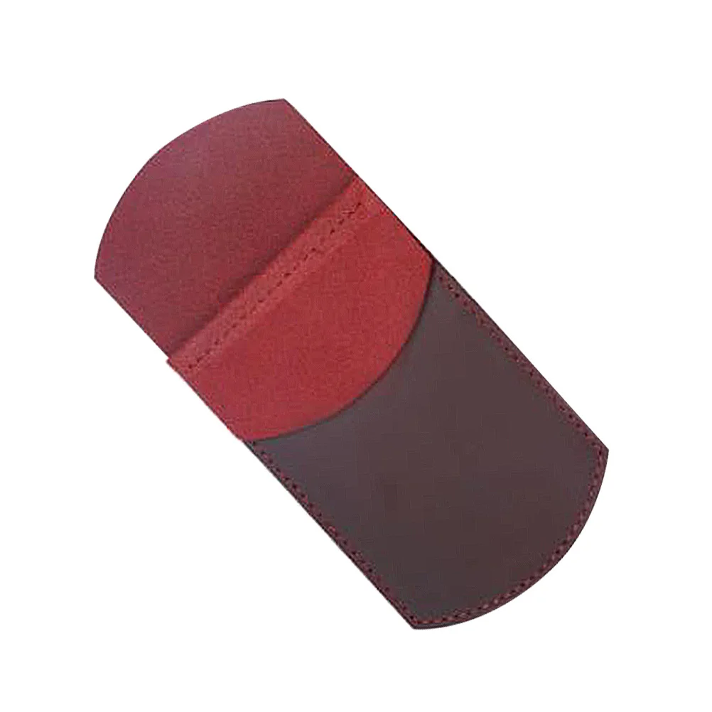 Pen Case Wine Red Vintage Design Hand Stitched Holder For Pens Pencil Organizer Luxury Pen Pouch