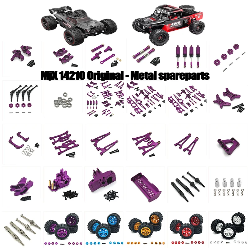 

FOR HYPER GO MJX 1/14 14209 14210 H14BM RC Car Upgrade Parts Accessories Metal Fittings Steering Assembly with Bearings