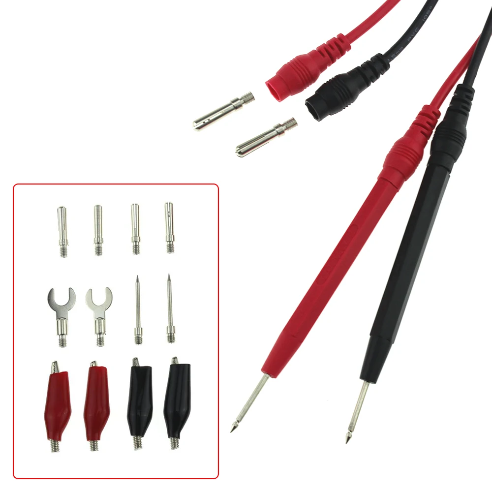 Test Lead Multimeter Leads Kit Cable Set Digital Multimeter Needle Tip Meter Multi Meter Tester Lead Probe Wire Pen Cable