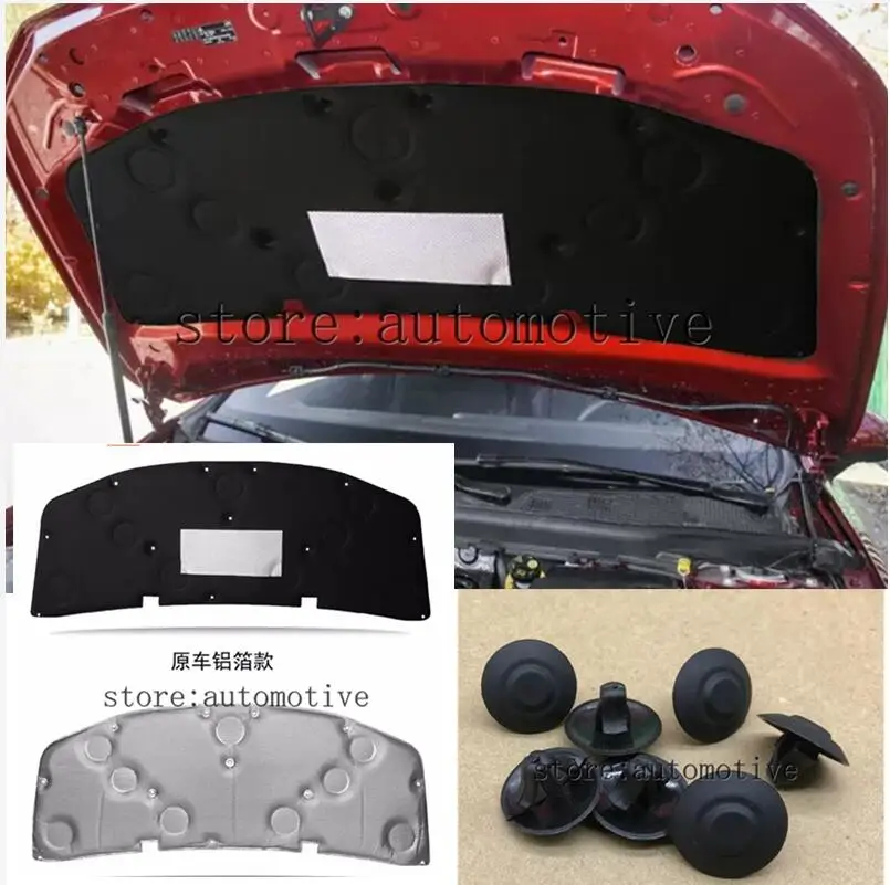 For Mercedes-Benz W177 A Series A180 A200L 2019-2025 Hood Engine Sound Heat Insulation Cotton Pad Soundproof Heat Insulation Mat