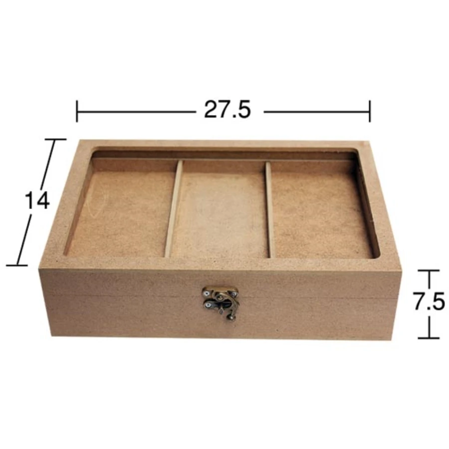 KU299 Mdf Box, Can Be Painted Wood Mdf Box