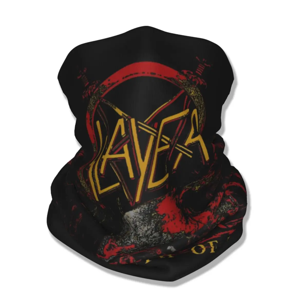 Slayer South Of Heaven Bandana Neck Cover Printed Face Scarf Multifunctional Headband Riding Unisex Adult Windproof