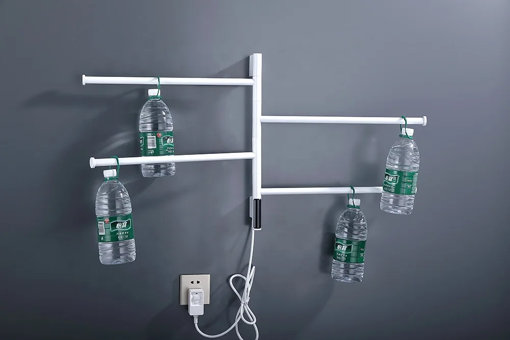 Removable Stainless Steel Bathroom White Towel Rack Wall Mounted Intelligentl Heated Towel Warmer Radiator Electric Towel Railpr