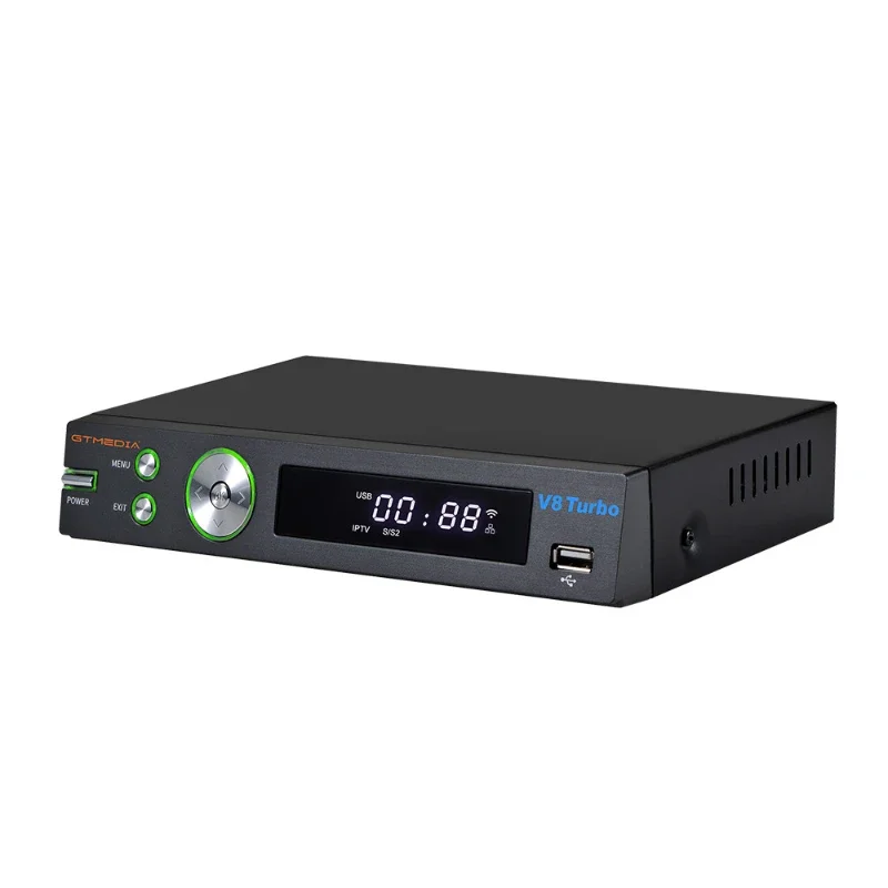 V8 Turbo Satellite TV Receiver, 1080P Full HD DVB-S2 2pcs