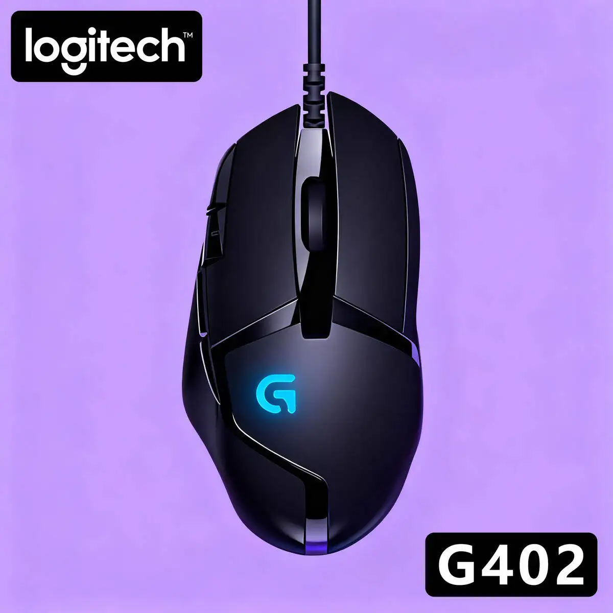 

Logitech G402 Wired FPS Gaming Mouse, 4000 DPI, 8 Custom Buttons, 1ms Report Rate, 500 IPS, Ergonomic, Mac/Windows