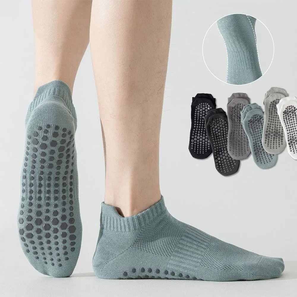 

Casual Cotton Pilates Socks Elastic Non-Slip Sport Socks Harajuku Street Breathable Yoga Socks Men