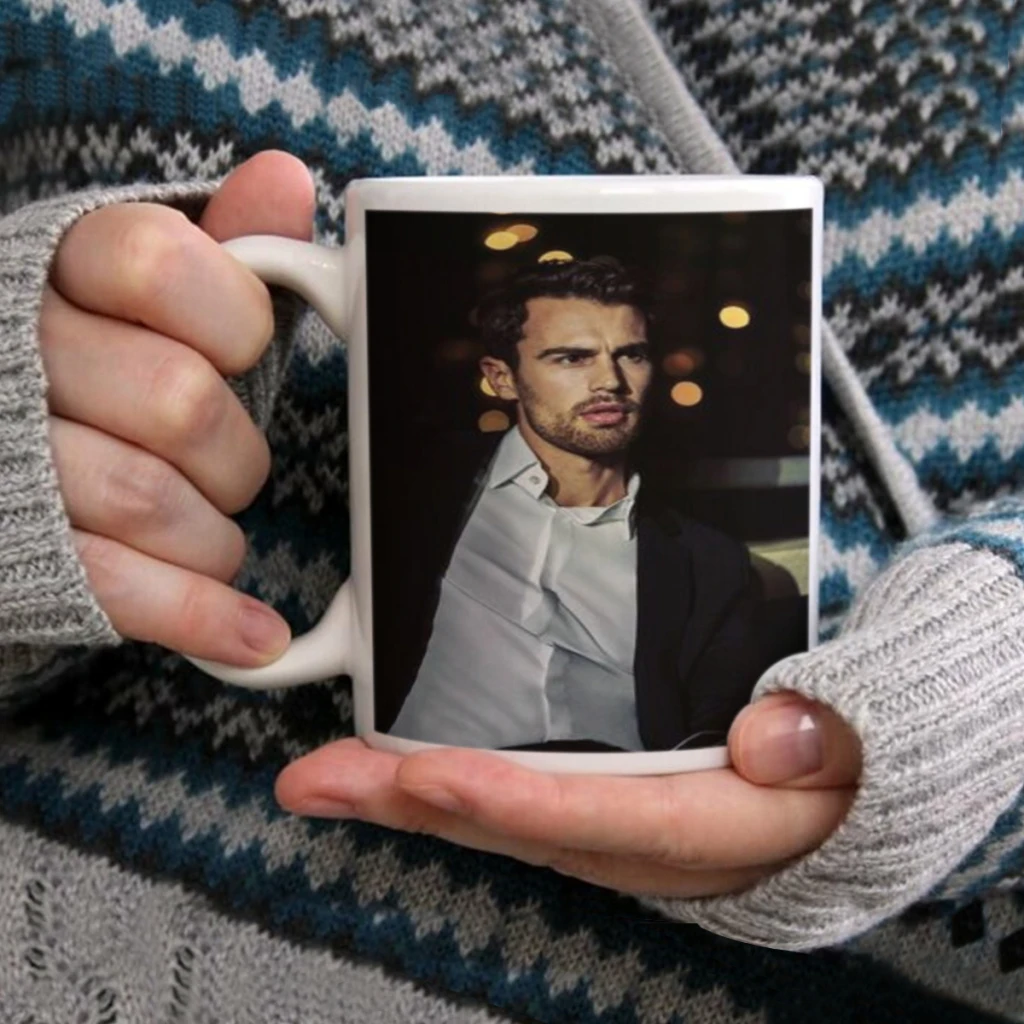 Theo James Ceramic Cup Coffee Oatmeal Breakfast Cup Creative Personality Mug