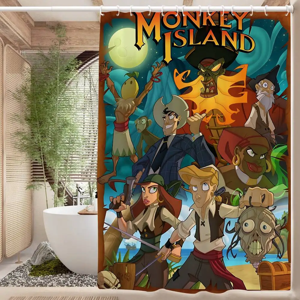 

Классическая игра T-tales Of M-makey I-island занавески для душа 180 см полиэстер современный стиль занавеска для ванной комнаты с крючками