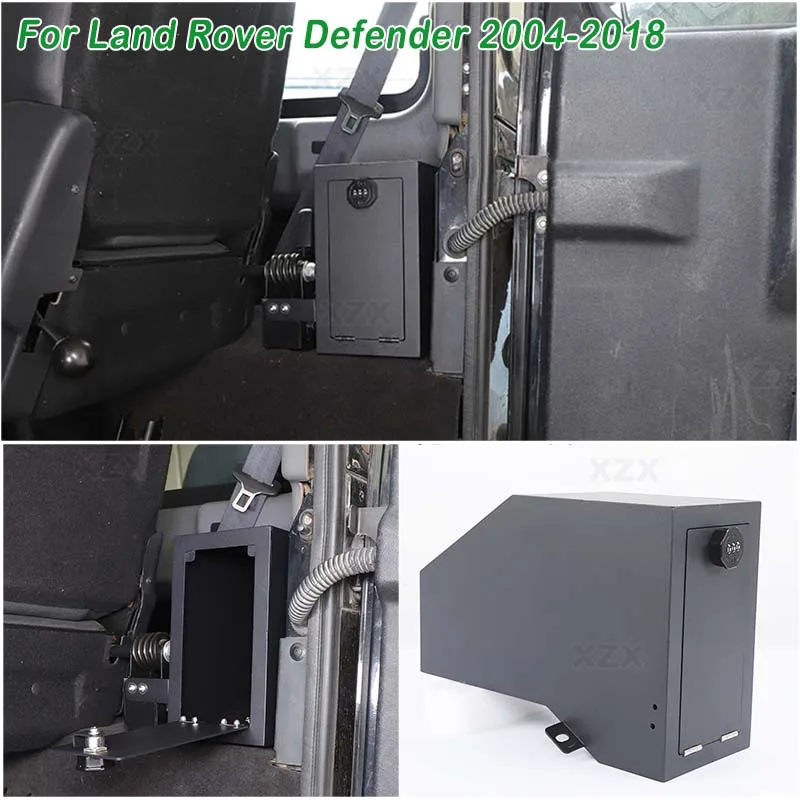For Land Rover Defender 90 110 130 2004-2018 Aluminum alloy Car Trunk Right Side Security Safe Box Storage Privacy Protection