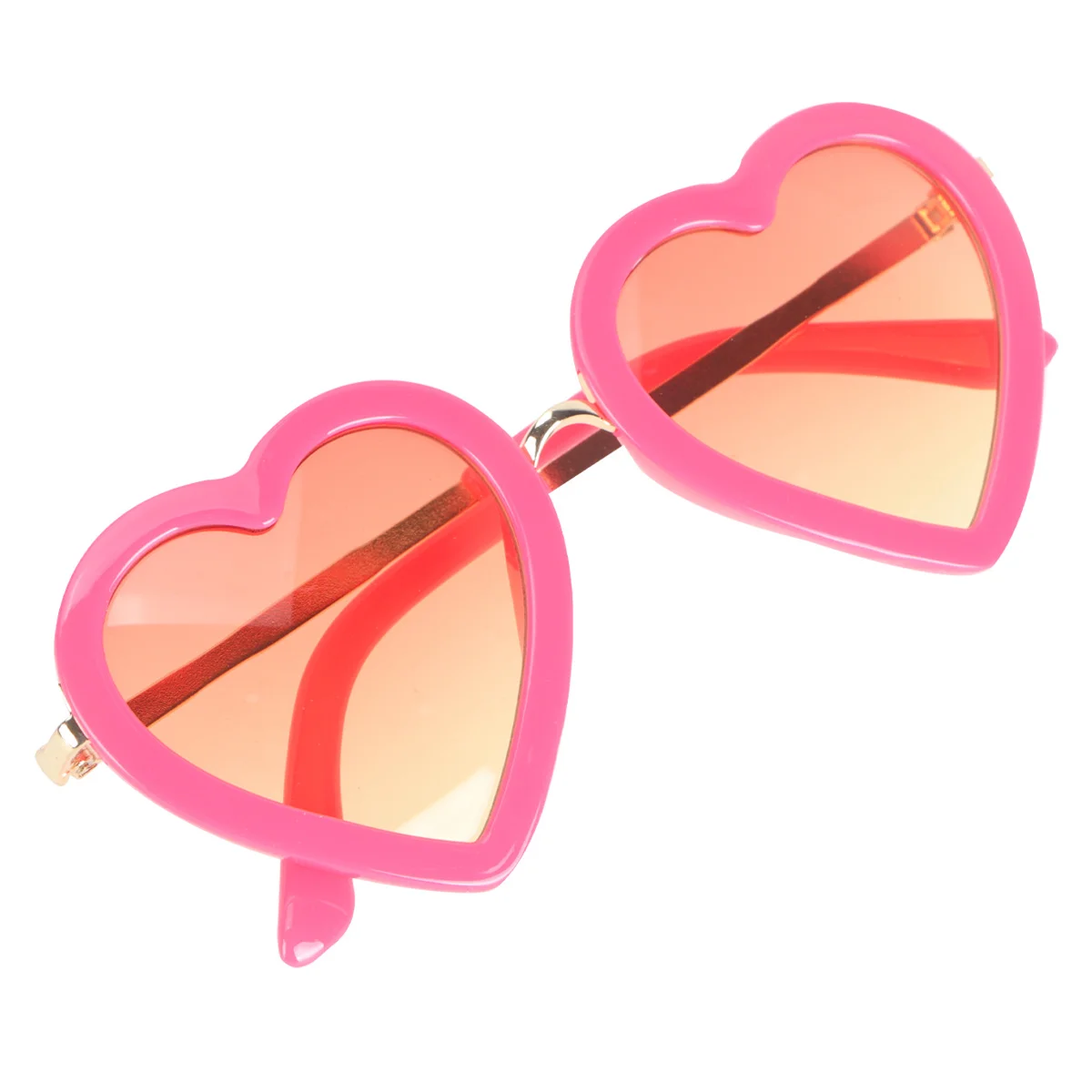 Gafas de sol en forma de corazón, color rojo rosa, ligeras y duraderas, a la moda, para fiesta del Día de San Valentín, disfraz de escenario actuación