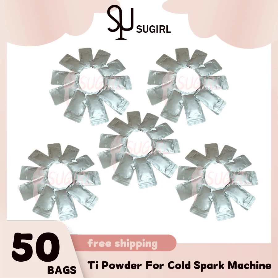 

1-50 bags Sparkler Ti Powder indoor outdoor Cold Spark Machine Powder Fountain Sparkular Machine Consumables