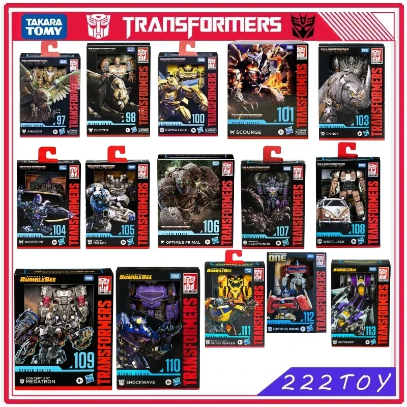 TAKARA TOMY หม้อแปลงของเล่นใหม่ megatron Optimus Prime Mirage Skywarp Bumblebee หุ่นยนต์ของขวัญงานอดิเรกหุ่นอะนิเมะ