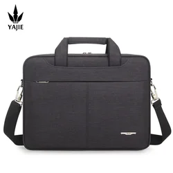 Business men's briefcase canvas large capacity 15.6 inches 14 inches laptop bag document work business office messenger