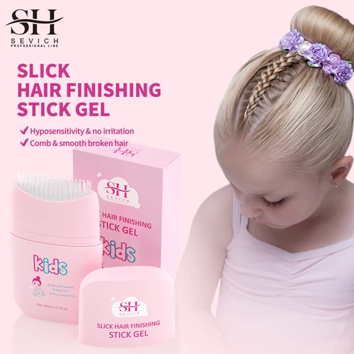 Sevich-crema de acabado para cabello roto, cera para Control de bordes para niños, pomada para el cabello antiencrespamiento, gel para niña pequeña, crema de estilismo no grasa