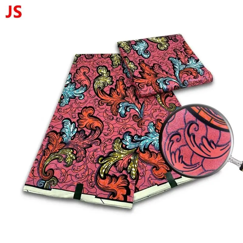 Grand Super 100% Cotton African Wax Fabric High Quality Wax Print Ankara Fabric For Sewing 6yards Women Fabric