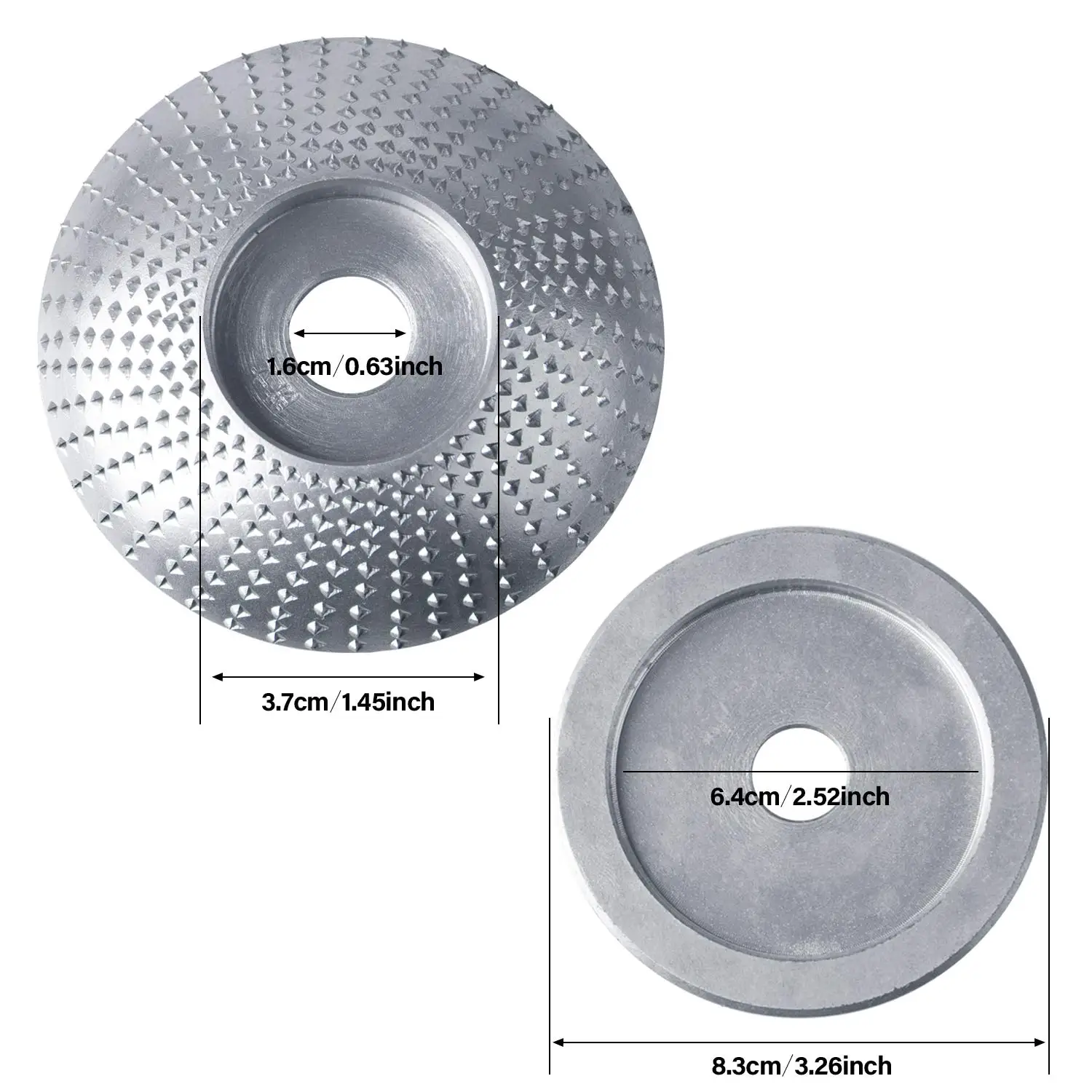 Chất Lượng Cao Gỗ Mài Con Quay Bánh Xe Đĩa Chà Nhám Khắc Gỗ Dụng Cụ Đĩa Mài Dụng Cụ Máy Mài Góc 16MM Khoan