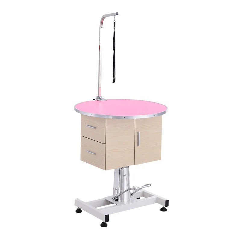 Hot Sale Pet Use Multifunction Hydraulic Lifting Round Dog Grooming Tables for sale