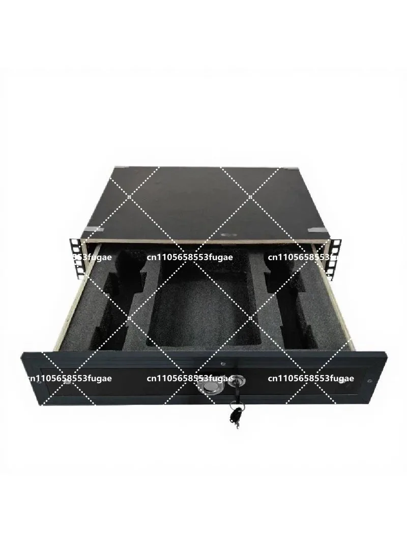 

2U Cabinet Drawer with Metal Iron Drawer Microphone Storage Box