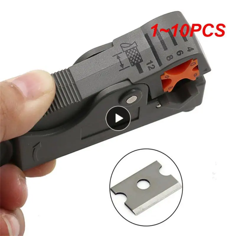 1~10PCS High Quality Household Tool Multifunction Rotary Coax Coaxial Cable Cutter Tool High Impact Material Wire Stripper